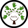 Das Helfa-Logo Politik - schwarzer Kreis - PNG