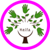 Das Helfa-Logo Spiritualität - rosa Kreis - PNG